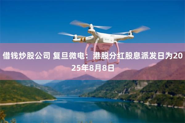 借钱炒股公司 复旦微电：港股分红股息派发日为2025年8月8日