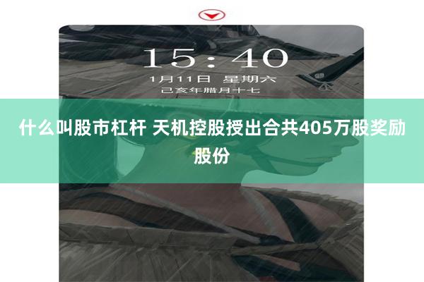 什么叫股市杠杆 天机控股授出合共405万股奖励股份