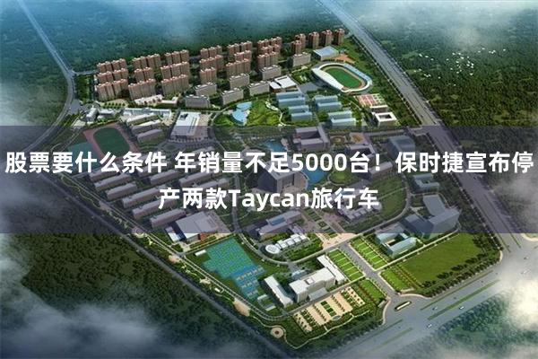 股票要什么条件 年销量不足5000台！保时捷宣布停产两款Taycan旅行车