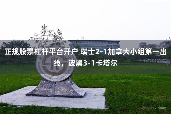 正规股票杠杆平台开户 瑞士2-1加拿大小组第一出线，波黑3-1卡塔尔