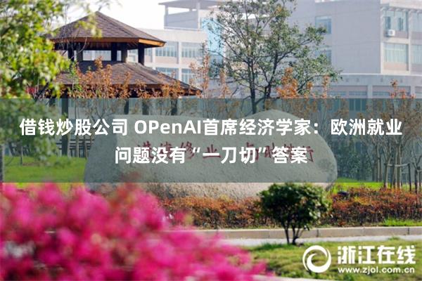 借钱炒股公司 OPenAI首席经济学家:欧洲就业问题没有“一刀切”答案