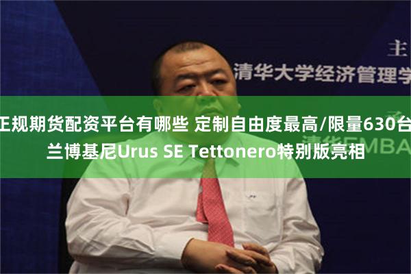 正规期货配资平台有哪些 定制自由度最高/限量630台 兰博基尼Urus SE Tettonero特别版亮相