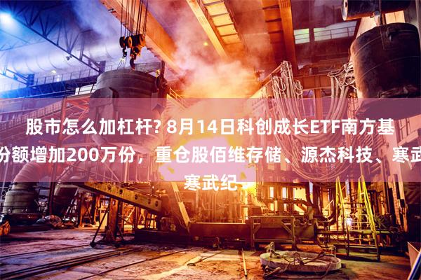 股市怎么加杠杆? 8月14日科创成长ETF南方基金份额增加200万份，重仓股佰维存储、源杰科技、寒武纪